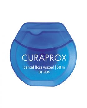 Курапрокс/curaprox нить межзубная с пластик держателем мята 50м (flosspic DF 966)