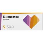 Бисопролол таб. п.п.о. 5мг N30