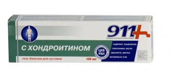 911 хондроитин гель-бальзам д/тела и суставов 100г