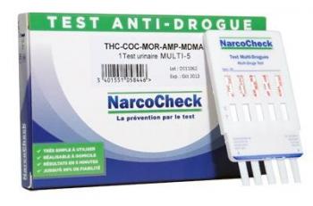 Тест-полоски Наркочек мультипанель 5 видов наркотиков в моче
