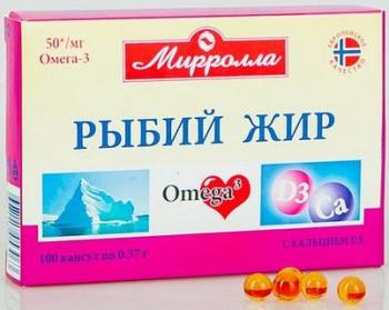 Рыбий жир кальций-витамин Д капс. 0,37г N100