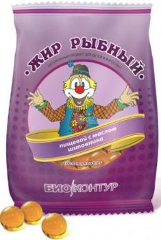 Рыбий жир биоконтур капс. шиповник 330мг N100