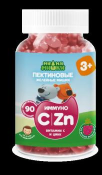 Ми-ми-мишки иммуно витамин С-цинк пастилки жев виноград 3+лет 2г N90