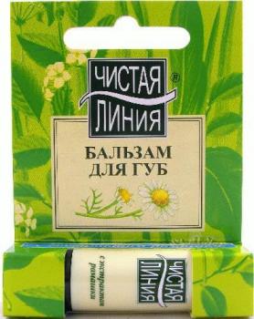 Чистая линия бальзам д/губ 3в1 ромашка-алоэ 4г