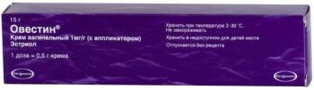 Овестин крем ваг. 15г N1