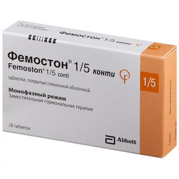 Фемостон конти таб. п.п.о. 5мг+1мг N28