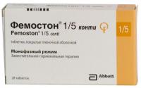 Фемостон 1/5 таб. п.п.о. N28