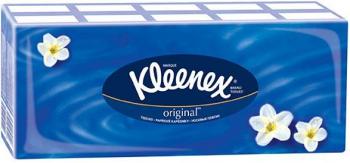 Платочки бумажные Клинекс оригинал белые N10х10 3-х сл