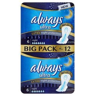 Прокладки Олвейс ультра найт экстра защита део N12