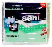 Подгузники Супер сени трио эйр (4) экстра лардж N10 (130-170см/3100мл)