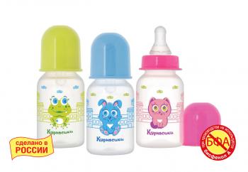 МД Курносики бутылочка 125мл первые друзья соска силикон (11102)