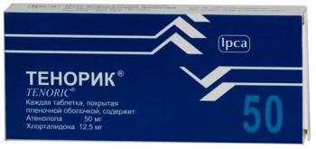 Тенорик таб. п.п.о. 50мг+12,5мг N28