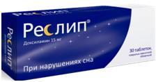 Реслип таб. п.п.о. 15мг N30