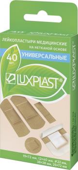 Пластырь бактерицидный Люкспласт универсал N40 ассорти (неткан)