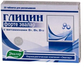 Глицин-форте эвалар таб. д/рассас 0,6г N20