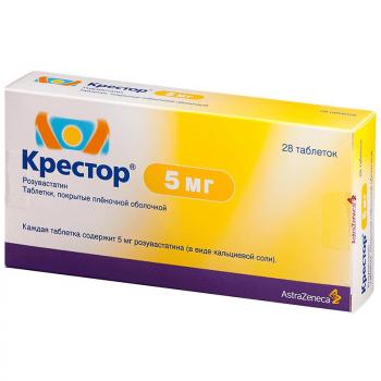 Крестор таб. п.п.о. 5мг N28