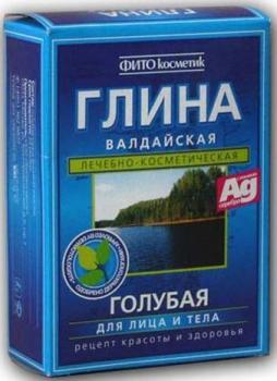 Глина голубая валдайская 100г