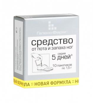 5D 5 дней ср-во д/стоп от пота и запаха 1,5г N10