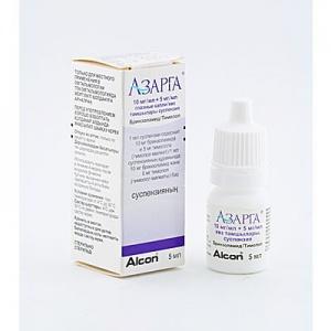 Азарга капли гл. 10мг+5мг 5мл N1