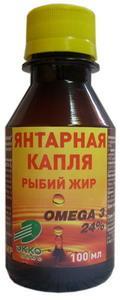 Рыбий жир янтарная капля омега-3 р-р масл. 100мл