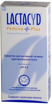 Лактацид фемина плюс ср-во д/интимной гигиены 200мл (д/чувствительной кожи)