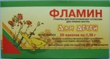 Фламин гран. д/сусп. внутрь д/детей 1,38г N20