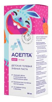 З/паста-гель Асепта беби 0-3лет 50мл