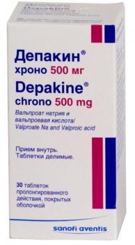 Депакин Хроно таб.пролонг.п.о. 500мг N30