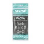 Маска медицинская однораз 3-х сл на резинках sense черная N5