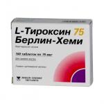 L-Тироксин 75 Берлин-Хеми таб. 75мкг N100