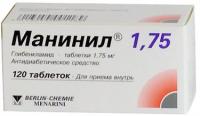 Манинил 1.75 таб. 1,75мг N120