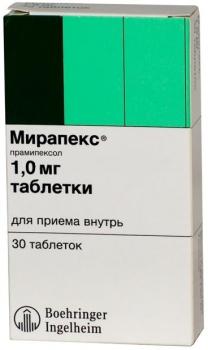 Мирапекс таб. 1мг N30