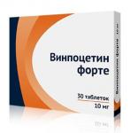 Винпоцетин форте таб. 10мг N30