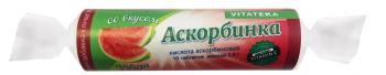 Витатека аскорбинка таб. крутка с сахаром арбуз 2,9г N10