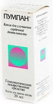 Пумпан капли гомеопат 20мл