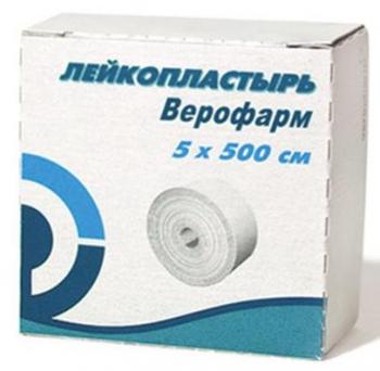 Пластырь 5х500см (картон уп)