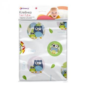 Клеенка подкладная с пвх покрытием клинса кидс 1х1,4м (рисунок)