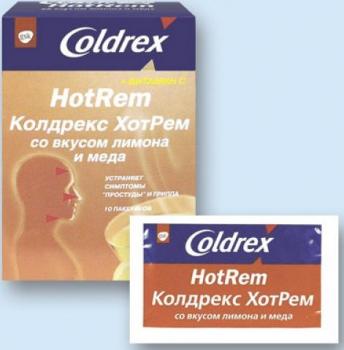 Колдрекс хотрем пор. д/р-ра внутр лимонно-медовый 5г N10