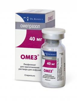 Омез лиоф. д/инф. 40мг N1