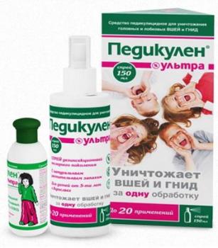Педикулен ультра спрей педикулицидный 150мл (промо)